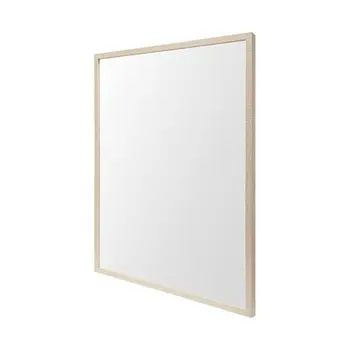 Rectangle Natural Accent Mirror With Matte Finish Frame