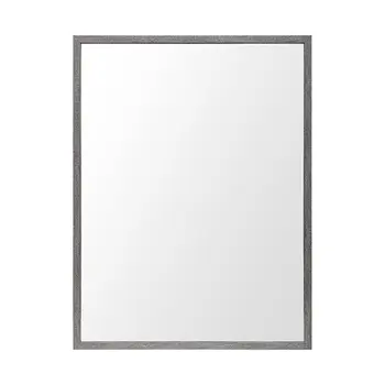 Rectangle Grey Accent Mirror With Driftwood Quality Frame