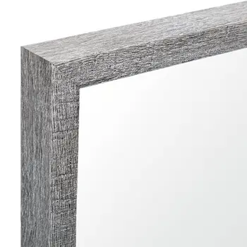 Rectangle Grey Accent Mirror With Driftwood Quality Frame