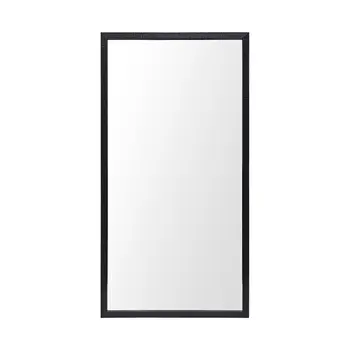 Rectangle Black Accent Mirror With Oxidized Finish Frame