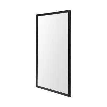 Rectangle Black Accent Mirror With Oxidized Finish Frame