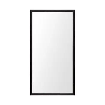 Rectangle Espresso Accent Mirror With Lakeside Design