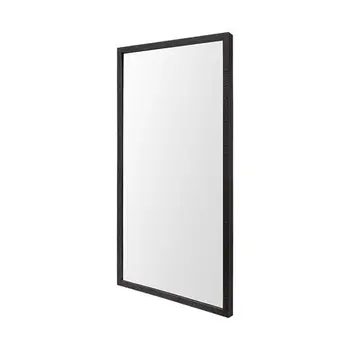 Rectangle Espresso Accent Mirror With Lakeside Design