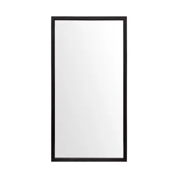 Rectangle Espresso Accent Mirror With Lakeside Design