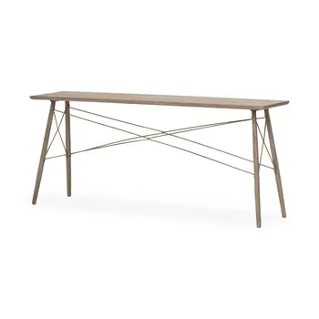 66" Brown Solid Wood Console Table