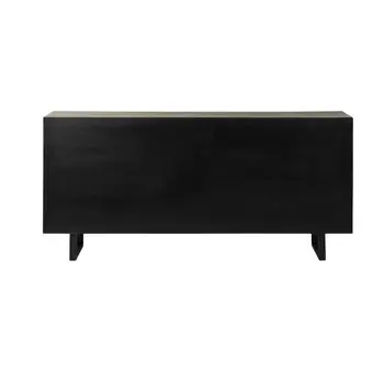 68" Light Brown Solid Wood Sideboard with Four Doors