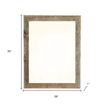 24" x 30" Gray Solid Wood Hanging Picture Frame