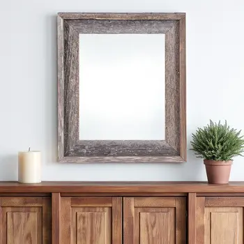 24" x 36" Gray Solid Wood Hanging Picture Frame