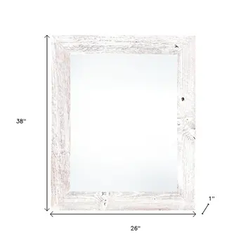 24" x 36" White Solid Wood Hanging Picture Frame