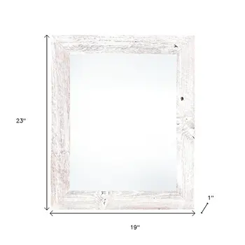 16" x 20" White Solid Wood Hanging Picture Frame