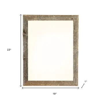 16" x 20" Gray Solid Wood Hanging Picture Frame