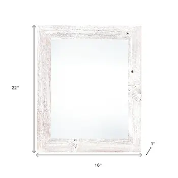 13" x 19" White Solid Wood Hanging Picture Frame