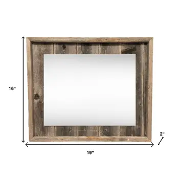 11" x 14" Gray Solid Wood Hanging Picture Frame