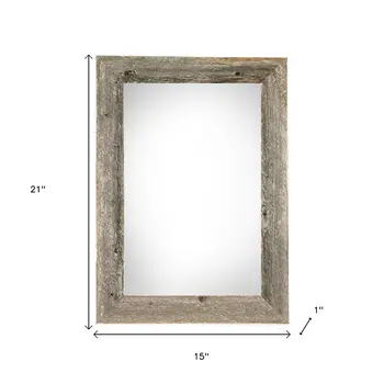 11" x 17" Gray Solid Wood Hanging Picture Frame