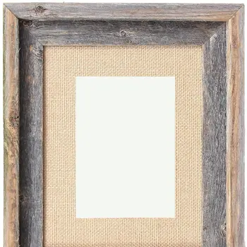 11X14 Rustic Burlap Picture Frame With Plexiglass