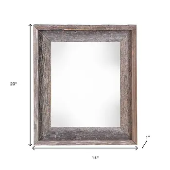 11" x 17" Gray Solid Wood Hanging Picture Frame