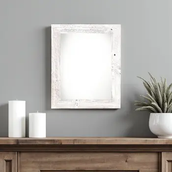 11" x 14" White Solid Wood Hanging Picture Frame