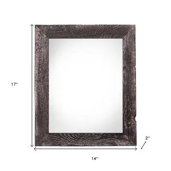 11" x 14" Black Solid Wood Hanging Picture Frame