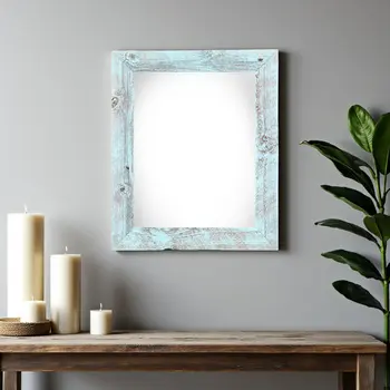 11" x 14" Blue Solid Wood Hanging Picture Frame