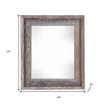 11" x 14" Gray Solid Wood Hanging Picture Frame