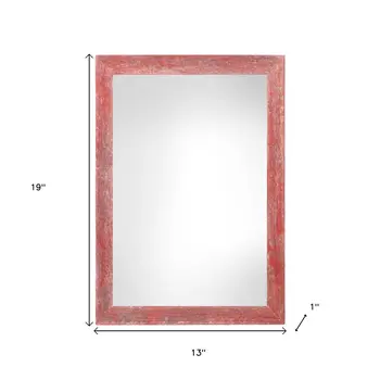 11" x 17" Red Solid Wood Hanging Picture Frame