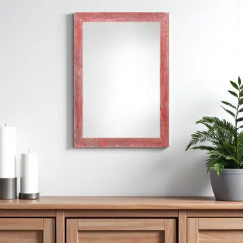 11" x 17" Red Solid Wood Hanging Picture Frame