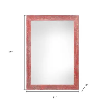 11" x 14" Red Solid Wood Hanging Picture Frame