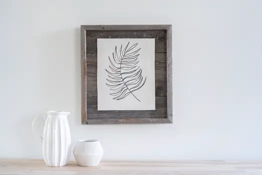 5X7 Natural Weathered Grey Picture Frame With Plexiglass Holder