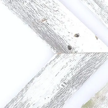 Set of Three White Wood Novelty Hanging Dimensional Sculpture