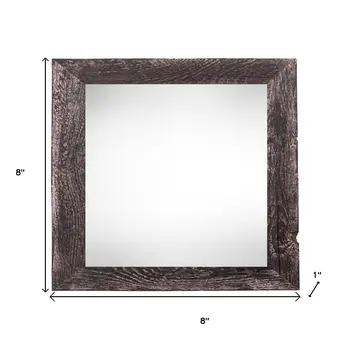 6" x 6" Black Solid Wood Tabletop Picture Frame