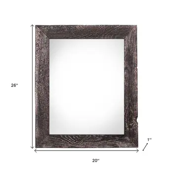 18" x 24" Black Solid Wood Hanging Picture Frame
