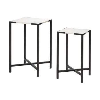 24" Marble End Table