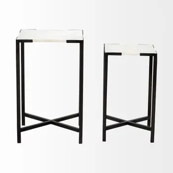 24" Marble End Table