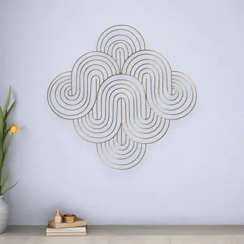 24" X 24" Gold Metal Novelty