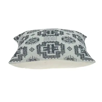 Gray Aztec Design Throw Pillow