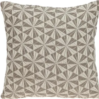 Pale Brown Pinwheels Throw Pillow