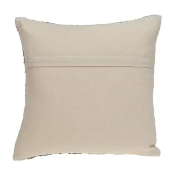 16" Gray Cotton Throw Pillow