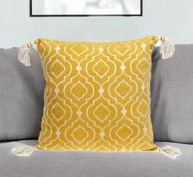 Daffodil Yellow Throw Pillow
