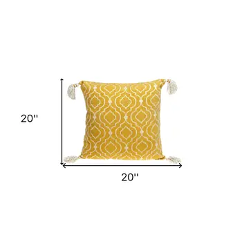 Daffodil Yellow Throw Pillow