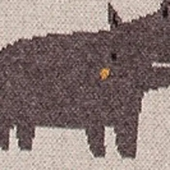 Zoo Animals Woven Knitted Baby Blanket