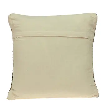 Black And Sand Woven Decorative Pillow