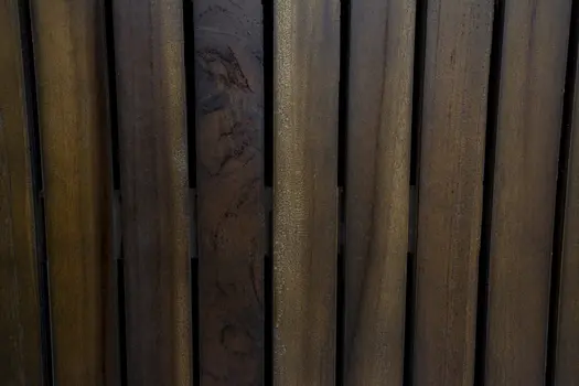 31" Dark Brown Teak Slat Non Slip Bath Mat