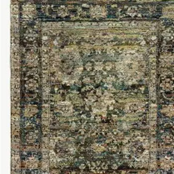 12' Green Runner Rug