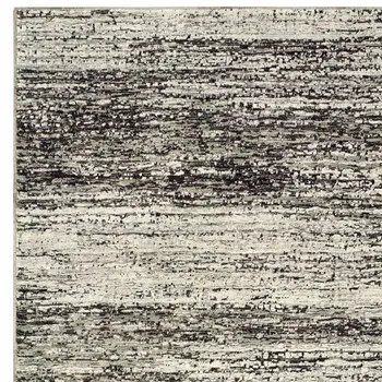 3' X 5' Ash And Slate Abstract Area Rug