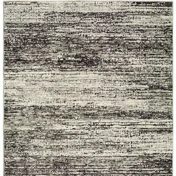 3' X 5' Ash And Slate Abstract Area Rug