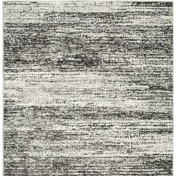 6' X 9' Ash And Slate Abstract Area Rug