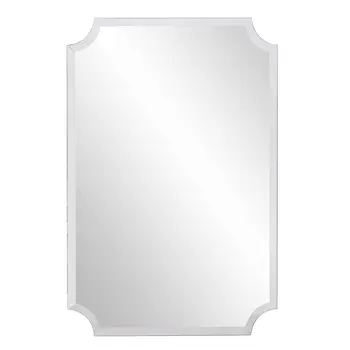 36" Rectangle With Scalloped Corner Unframed Accent Mirror