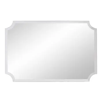 36" Rectangle With Scalloped Corner Unframed Accent Mirror