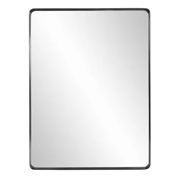 40" Black Metal Framed Accent Mirror