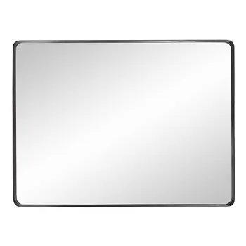 40" Black Metal Framed Accent Mirror